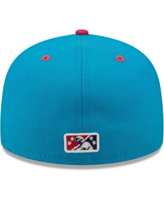 Men's White, Coral Pointy Boots de Amarillo Copa De La Diversion 59FIFTY Fitted Hat