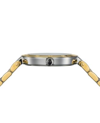 Women's Swiss Balmainia Bijou Diamond (1/10 ct. t.w.) Two-Tone Stainless Steel Bracelet Watch 33mm