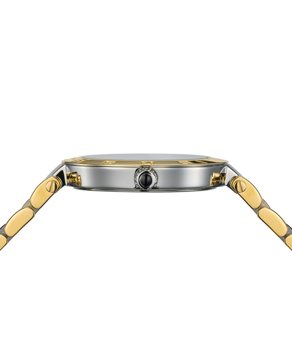 Shop Balmain Women's Swiss Ia Bijou Diamond (1/10 Ct. T.w.) Two-tone Stainless Steel Bracelet Watch 33mm In Silver,yellow
