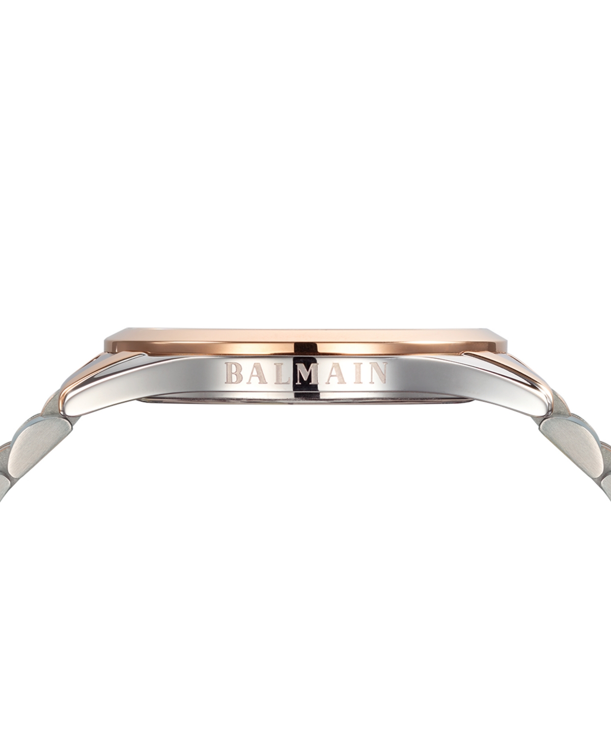 Shop Balmain Men's Swiss Classic R Two-tone Stainless Steel Bracelet Watch 41mm In Silver,pink