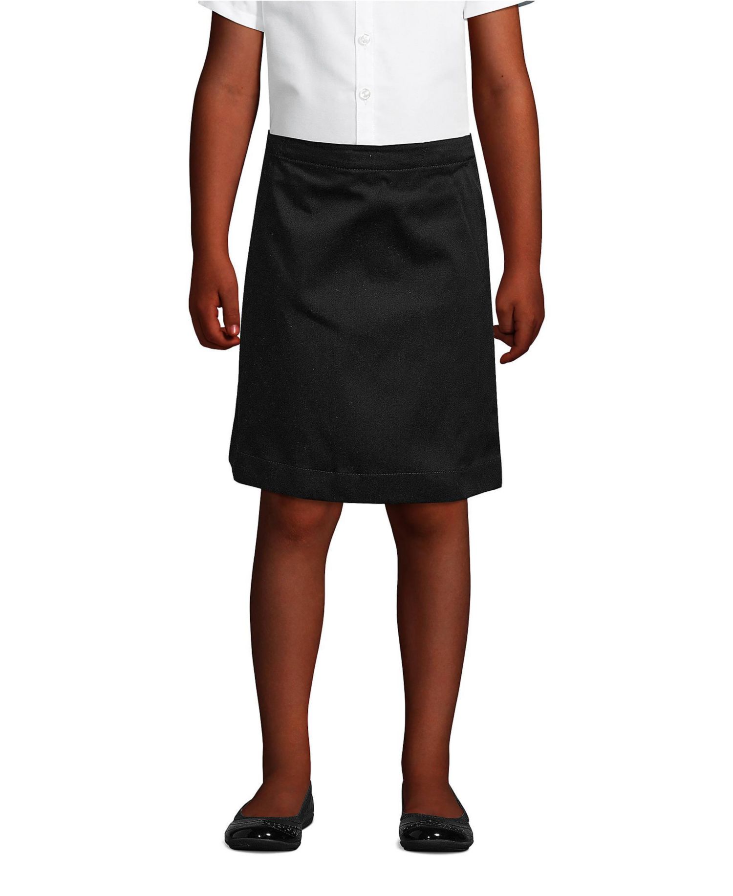 Little Girls School Uniform Blend Chino Skort Top of Knee