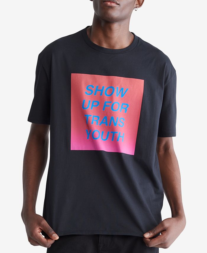 Calvin Klein Men's Relaxed Pride Show Up Graphic T-Shirt - Macy's