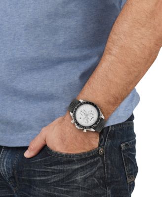 ☆Salvatore Ferragamo☆ ブラック 26cm Salvatore Ferragamo Men's Urban Quartz Chronograph Two Tone