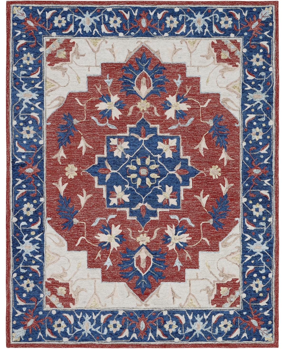 Creative Rugs Decor De-Soto D-1734 7'6in x 9'6in Area Rug - Rust