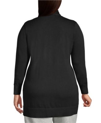 Plus Size Long Sleeve Open Long Cardigan Sweater