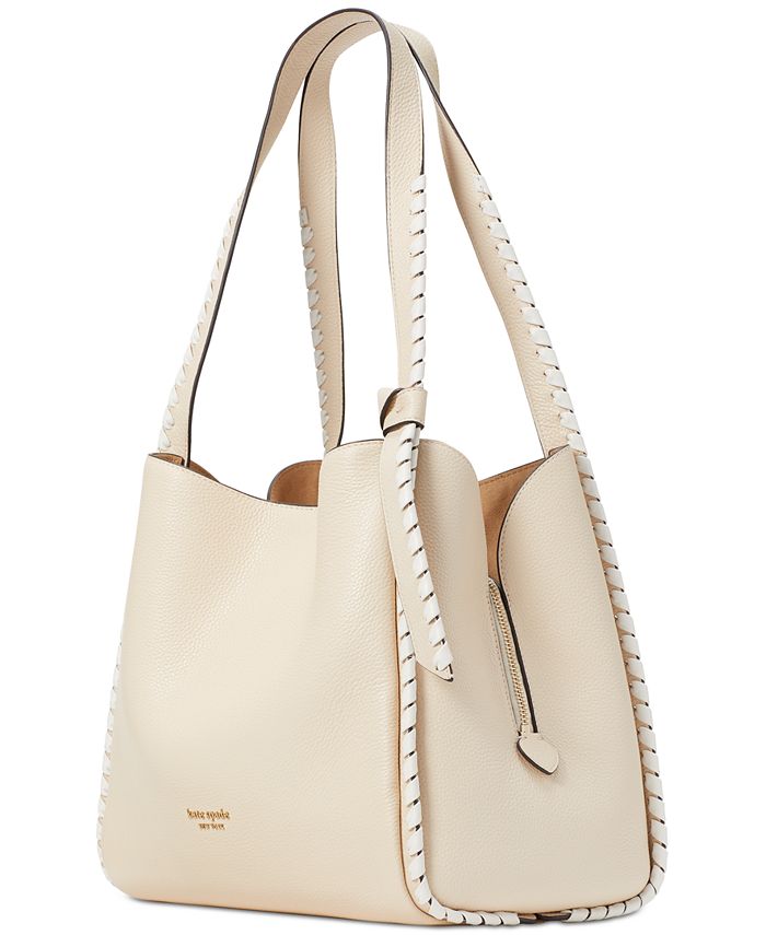 kate spade new york Knott Whipstitched Pebbled Leather Shoulder Bag