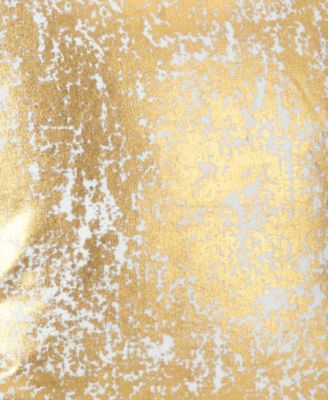 Donnelou Metallic Foil Printed Decorative Pillow, 18" x 18"