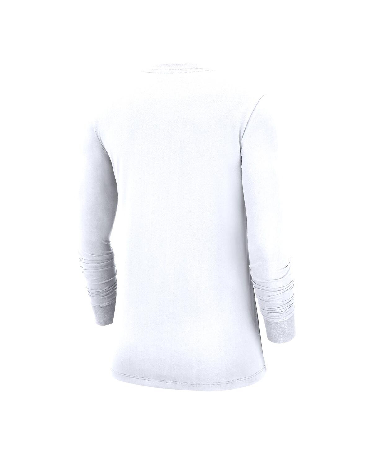 Women's NikeUConn Huskies 2023 Ncaa Men's Basketball National Champions Pebble Long Sleeve T-shirt - White