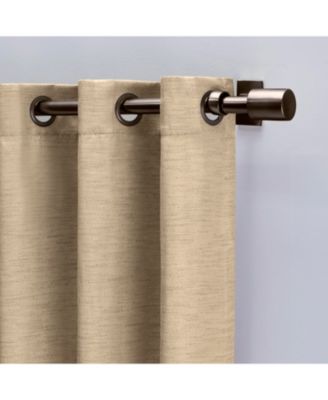 Grasscloth Lined Grommet Curtain Patio Panel w/Wand 110"W x 84"L