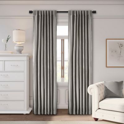 Premium Velvet Rod Pocket With Back Tabs Curtain Panel 50"W x 84"L