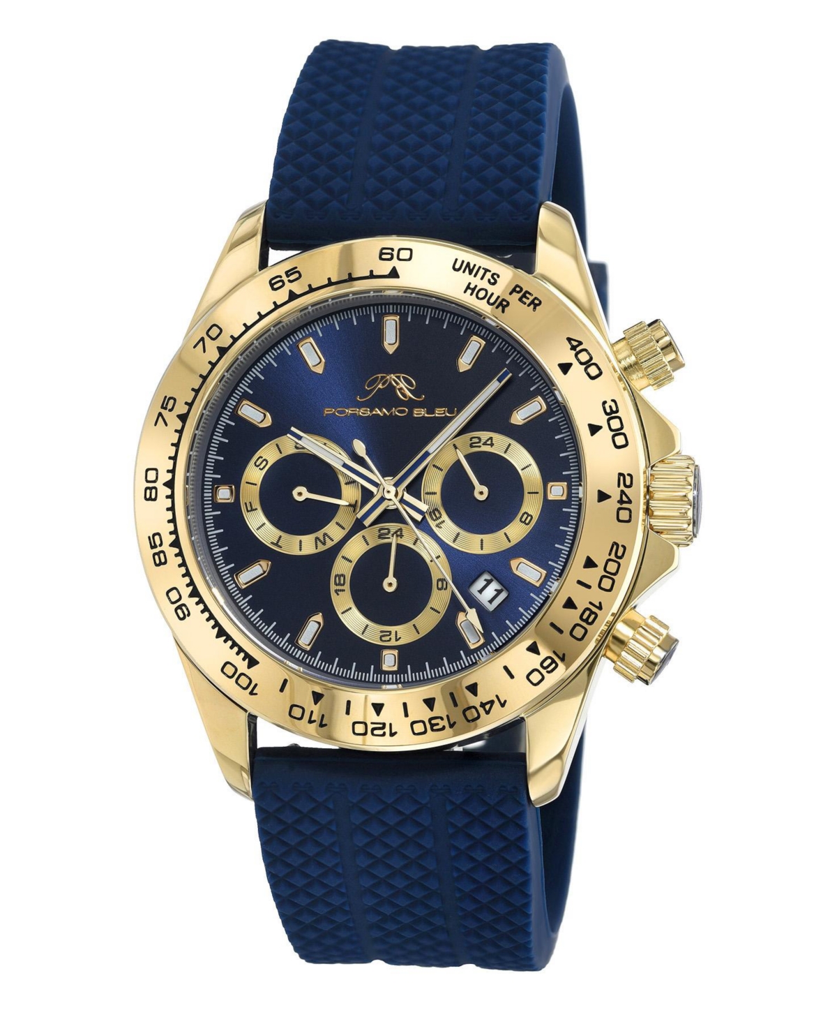 Men's Preston Silicone Strap Watch 1034BPRR - Blue
