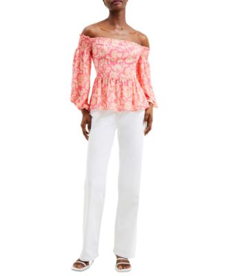 French Connection - Women's Verona Smocked Bardot Top