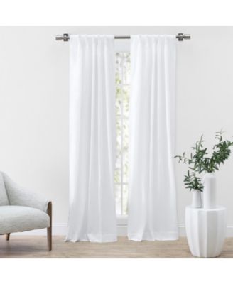 Serene Pinch Pleat Curtain Pair with Back Tabs 56"W x 96"L