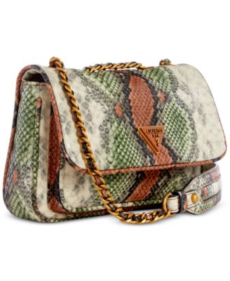 GUESS Becci Mini Python Convertible Chain Crossbody 
