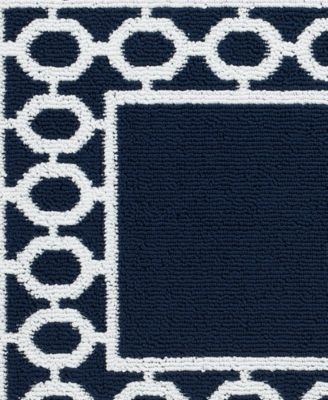 Christine Trellis Border Tufted Runner Rugs