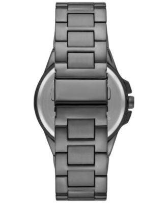 Men's Three Hand Gunmetal 43mm Watch, Bracelet and Bottle Opener Gift Set, 3 Pieces