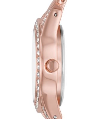 Women's Three Hand Rose-Gold-Tone 31mm Watch and Bracelet Gift Set, 6 Pieces