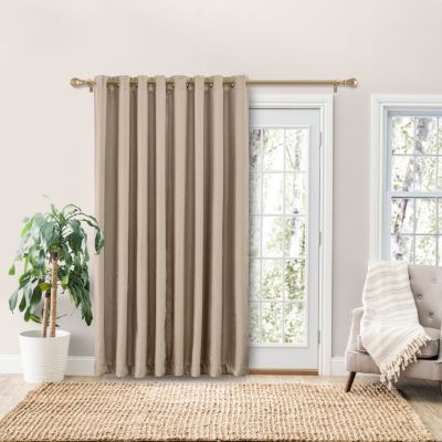 Grand Pointe Grommet Curtain Patio Panel w/Wand 110"W x 84"L