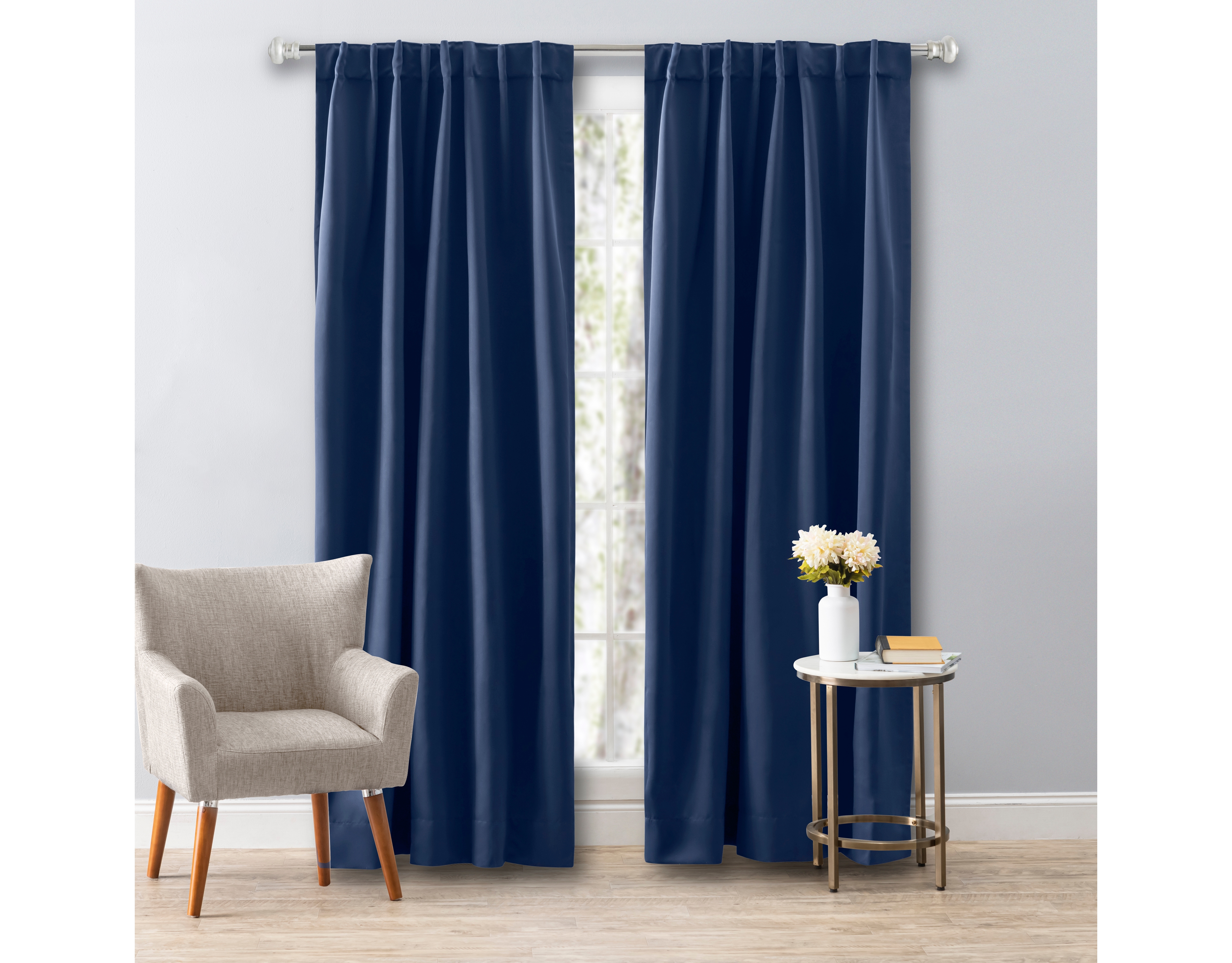 Ricardo Ultimate Black-Out 2-Way Pocket Curtain Panel 56"W x 63"L