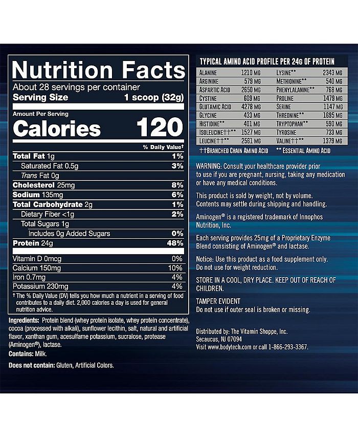 BodyTech Whey Tech Pro 24 Whey Protein Isolate & Concentrate Powder