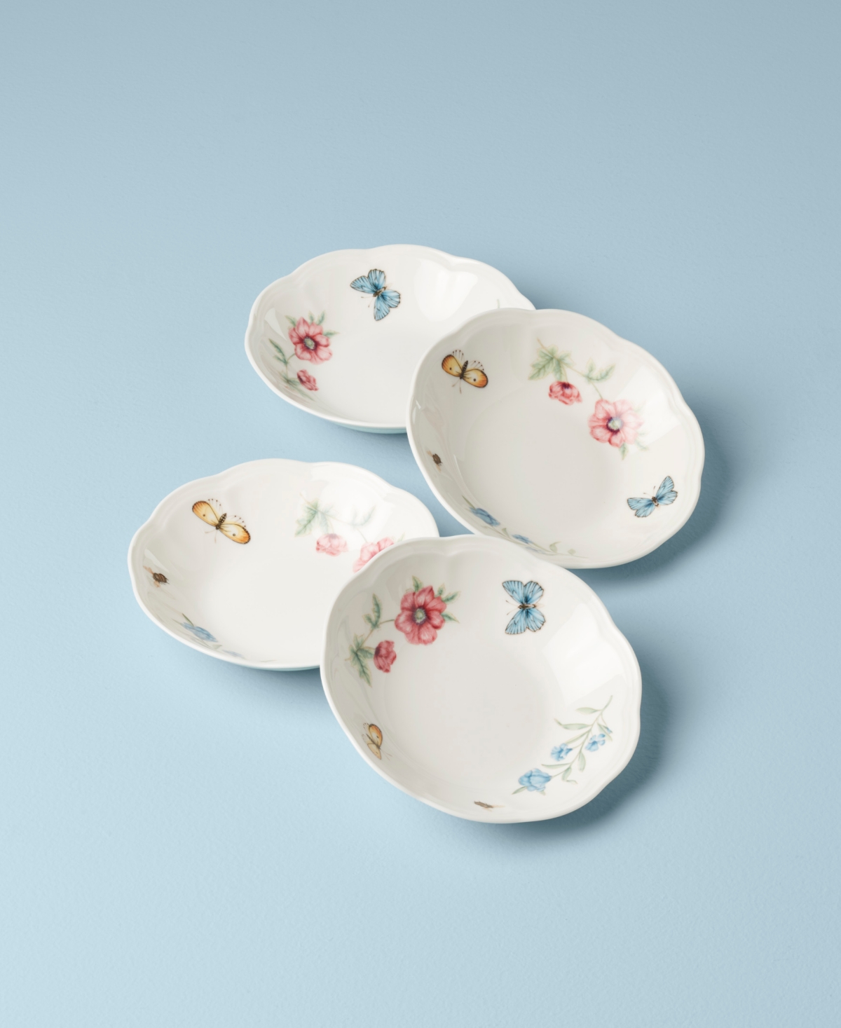 Lenox Butterfly Meadow 4-Piece Fruit Bowl Set - Multi And White