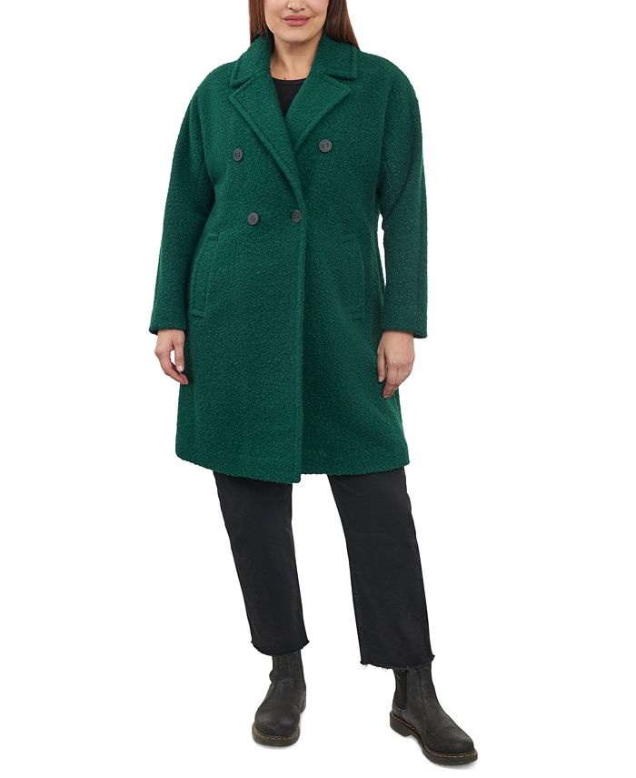 Anne Klein Plus Size Wool Blend Walker Coat - Macy's