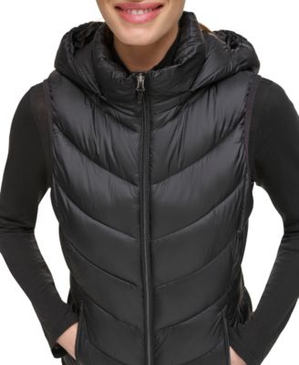Women's Packable Hooded Puffer Vest, Created for Macy's