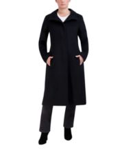 Macy's black discount wool womens coats