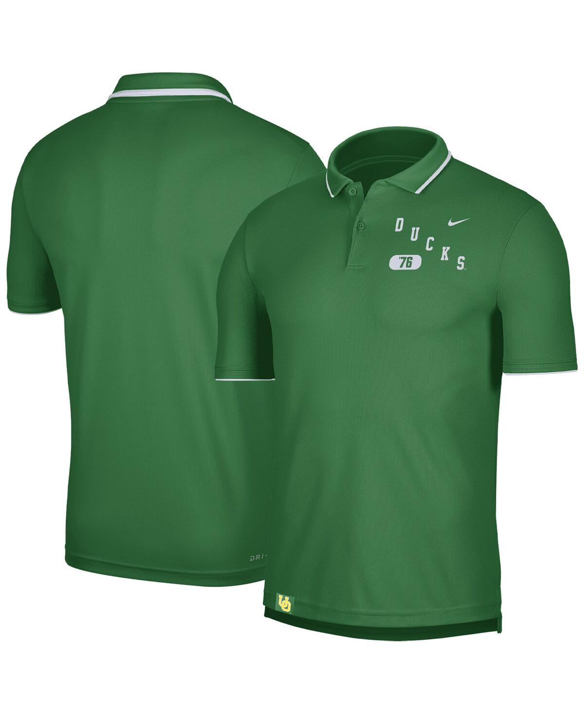 Nike Men's  Green Oregon Ducks Wordmark Performance Polo Shirt