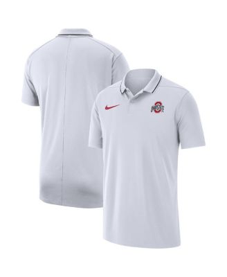 Men s Nike White Ohio State Buckeyes 2023 Coaches Performance Polo Shirt Macy s