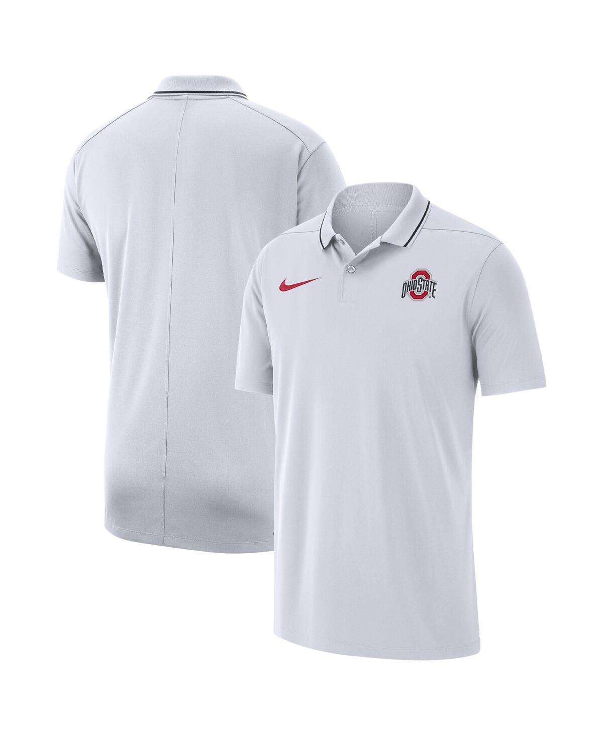 Men's Nike White Ohio State Buckeyes 2023 Coaches Performance Polo Shirt - White