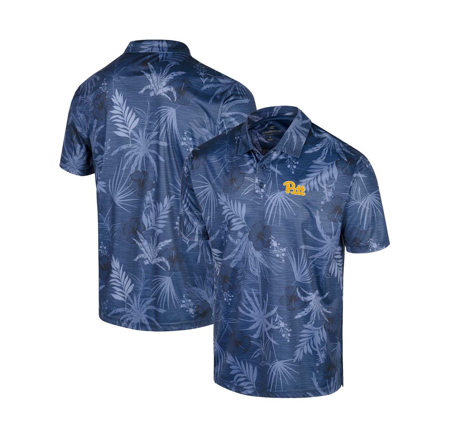 Men's Royal Pitt Panthers Palms Team Polo Shirt