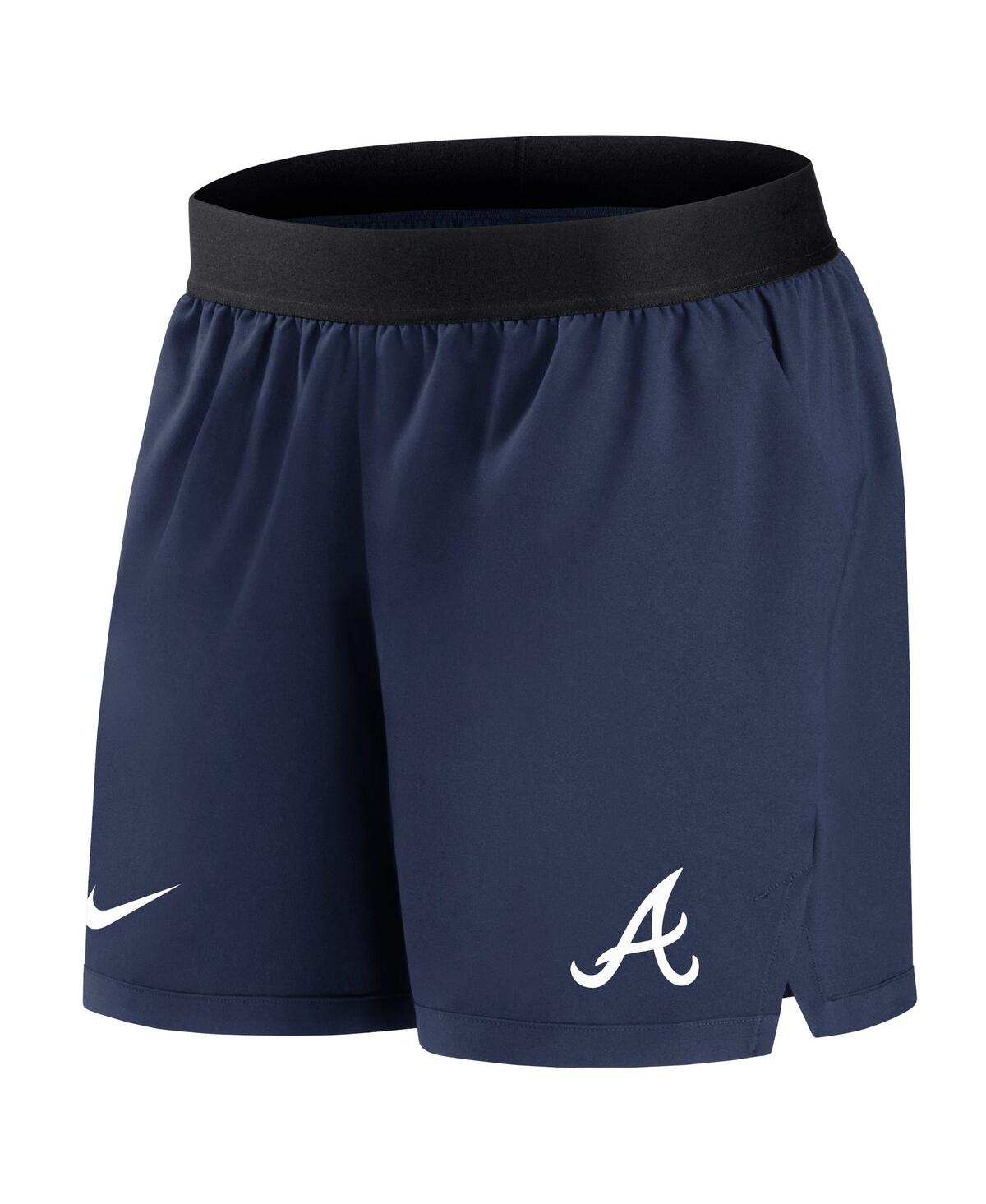 Nike Women's  Navy Atlanta Braves Authentic Collection Team Performance Shorts In Navy