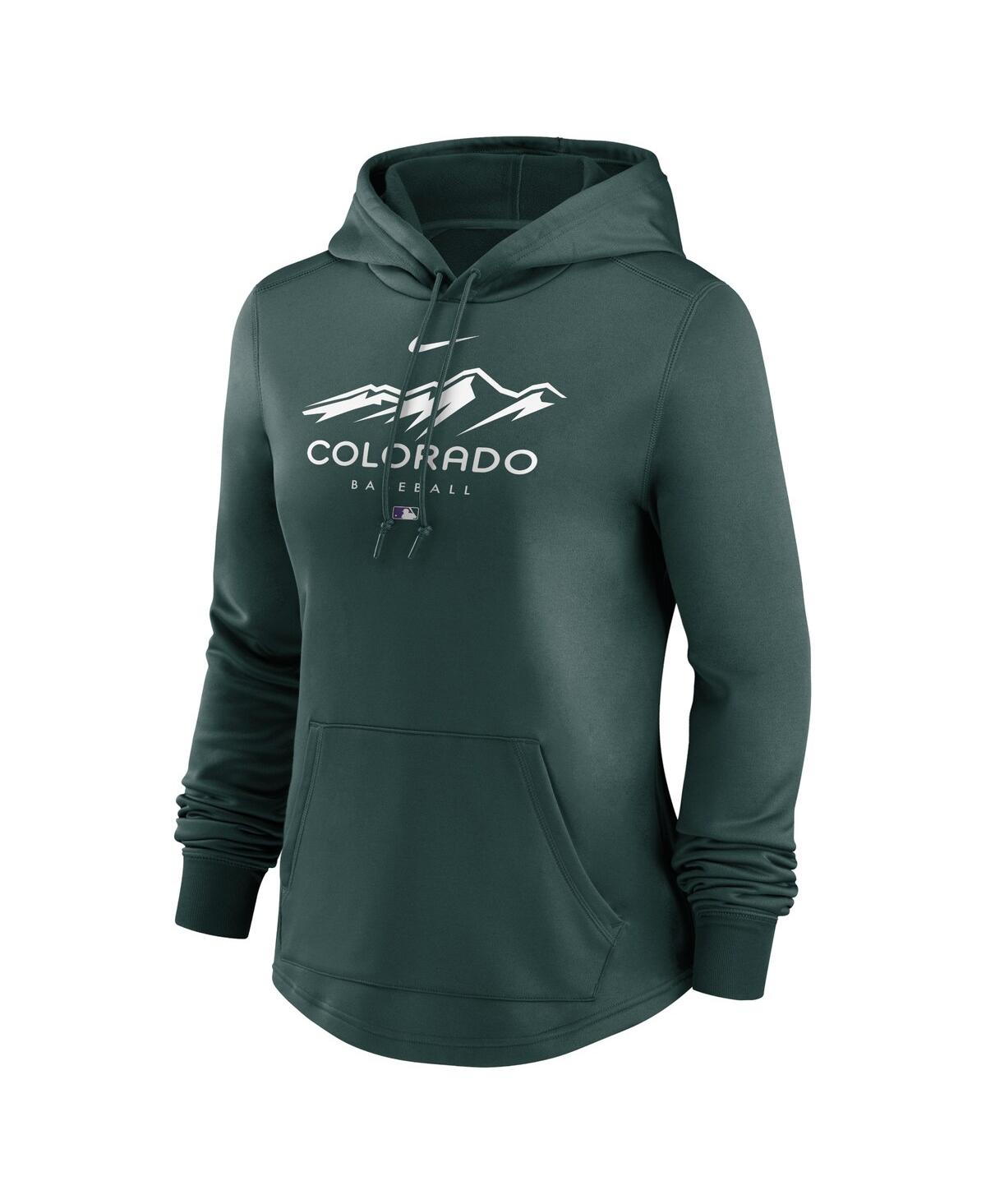 Shop Nike Women's  Green Colorado Rockies City Connect Pregame Performance Pullover Hoodie