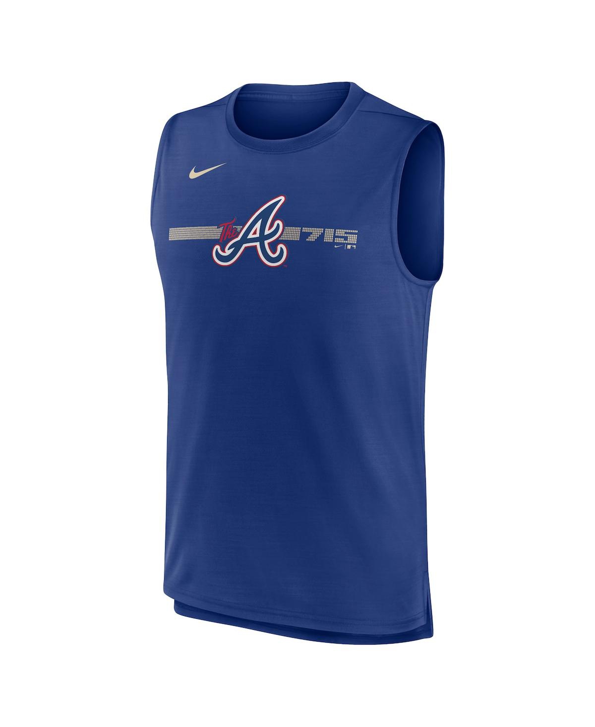 Nike Men's  Royal Atlanta Braves 2023 City Connect Muscle Tank Top In Royal