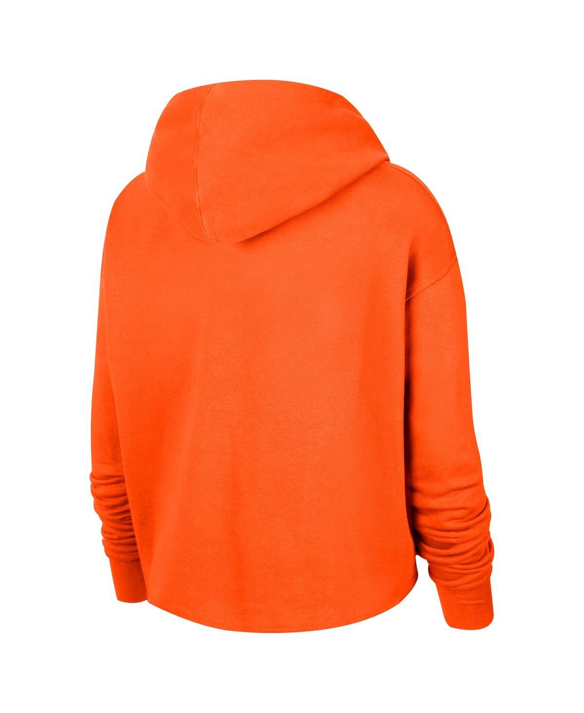 Nike Men's And Women's Orange Wnba Logo Woman Pullover Hoodie In Orange
