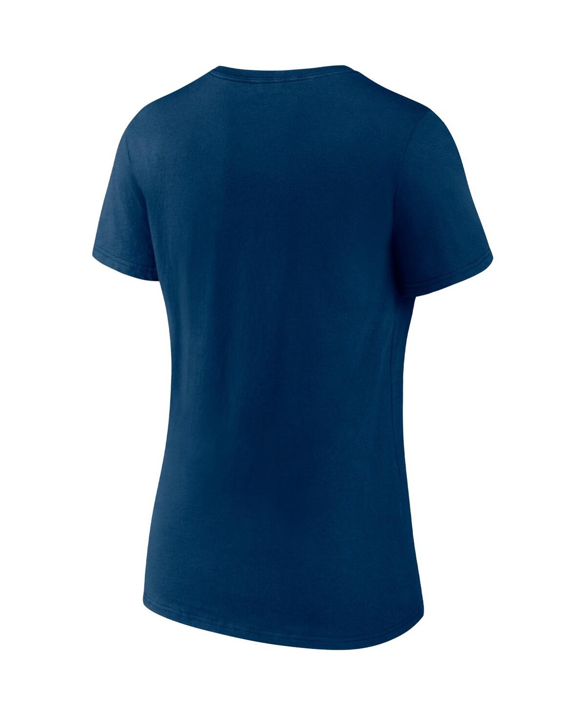 Fanatics Women's  Deep Sea Blue, Gray Seattle Kraken Parent 2-pack V-neck T-shirt Set In Deep Sea Blue,gray