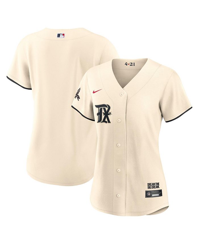 Men's Texas Rangers Nike Cream 2023 City Connect Authentic Jersey