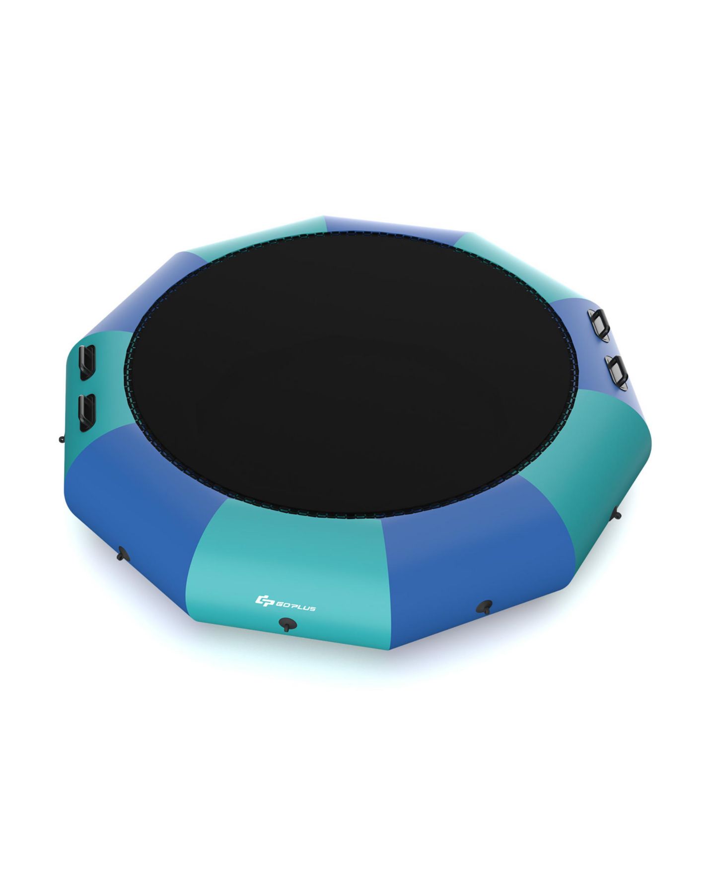 Детская игрушка Costway 10FT Inflatable Water Bouncer Splash Padded Water Trampoline, цвет: Синий — фото 1
