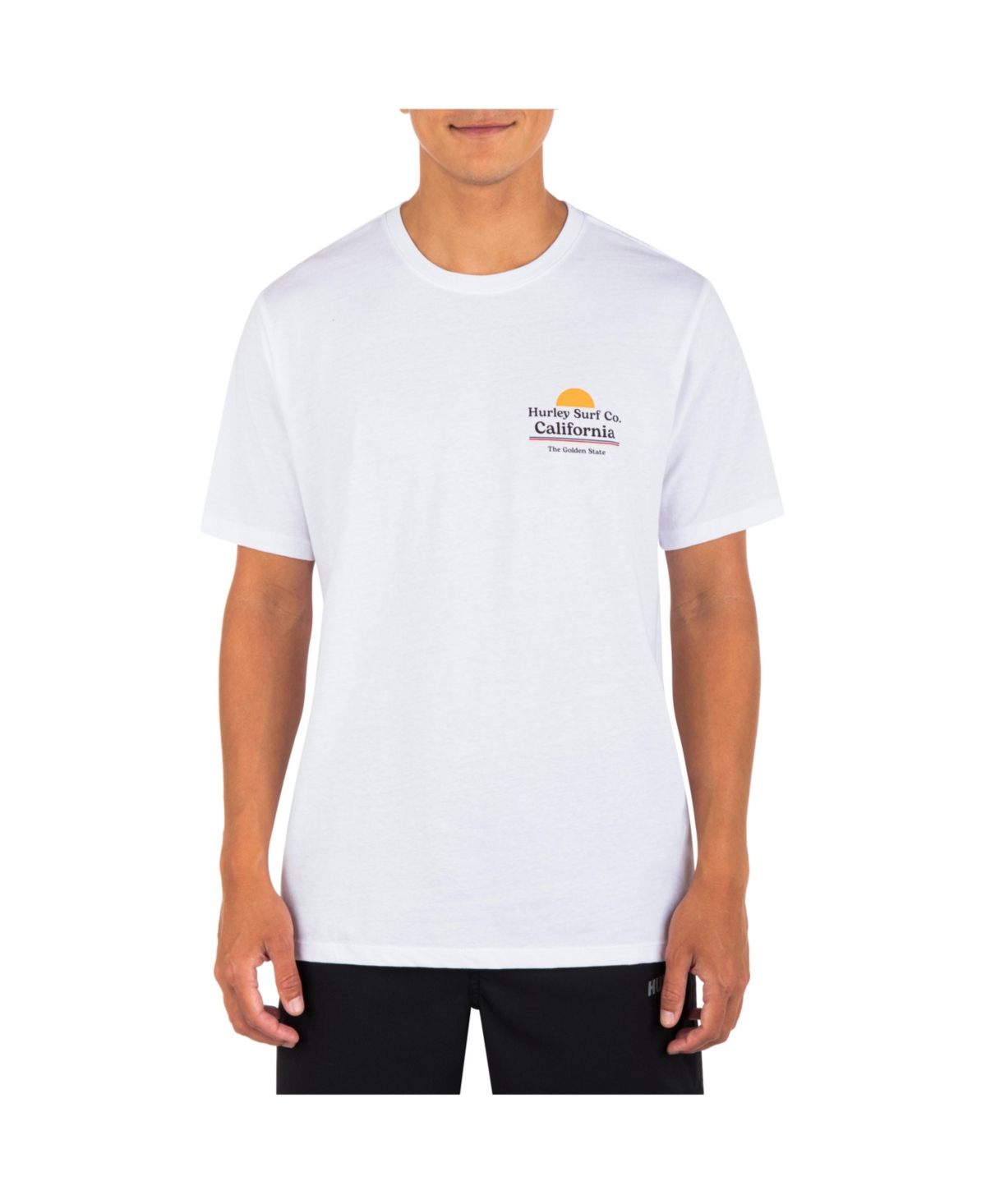 Hurley Men's Everyday State Pride Short Sleeve T-shirt -White