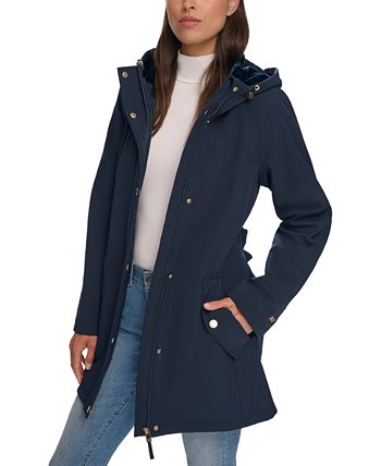 Tommy hilfiger women's hooded raincoat sales