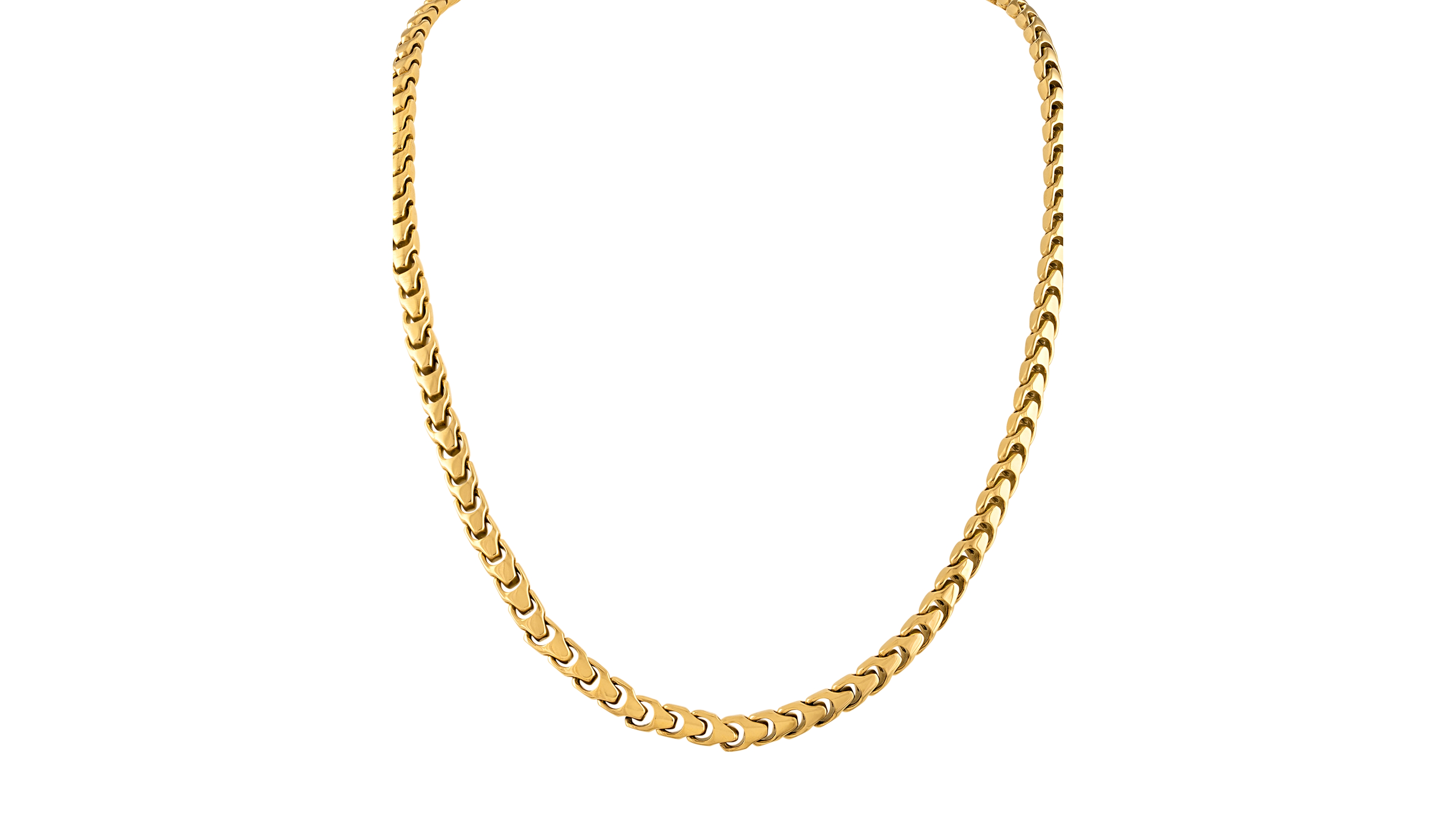 Bulova Men's Link Chain 22" Necklace in Gold-Plated Stainless Steel