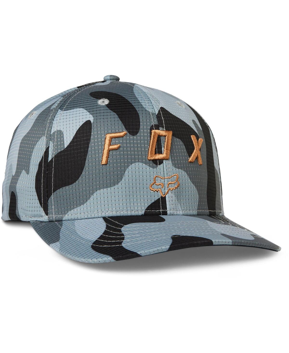 Men's Fox Black Vzns Camo Tech Flex Hat - Camo