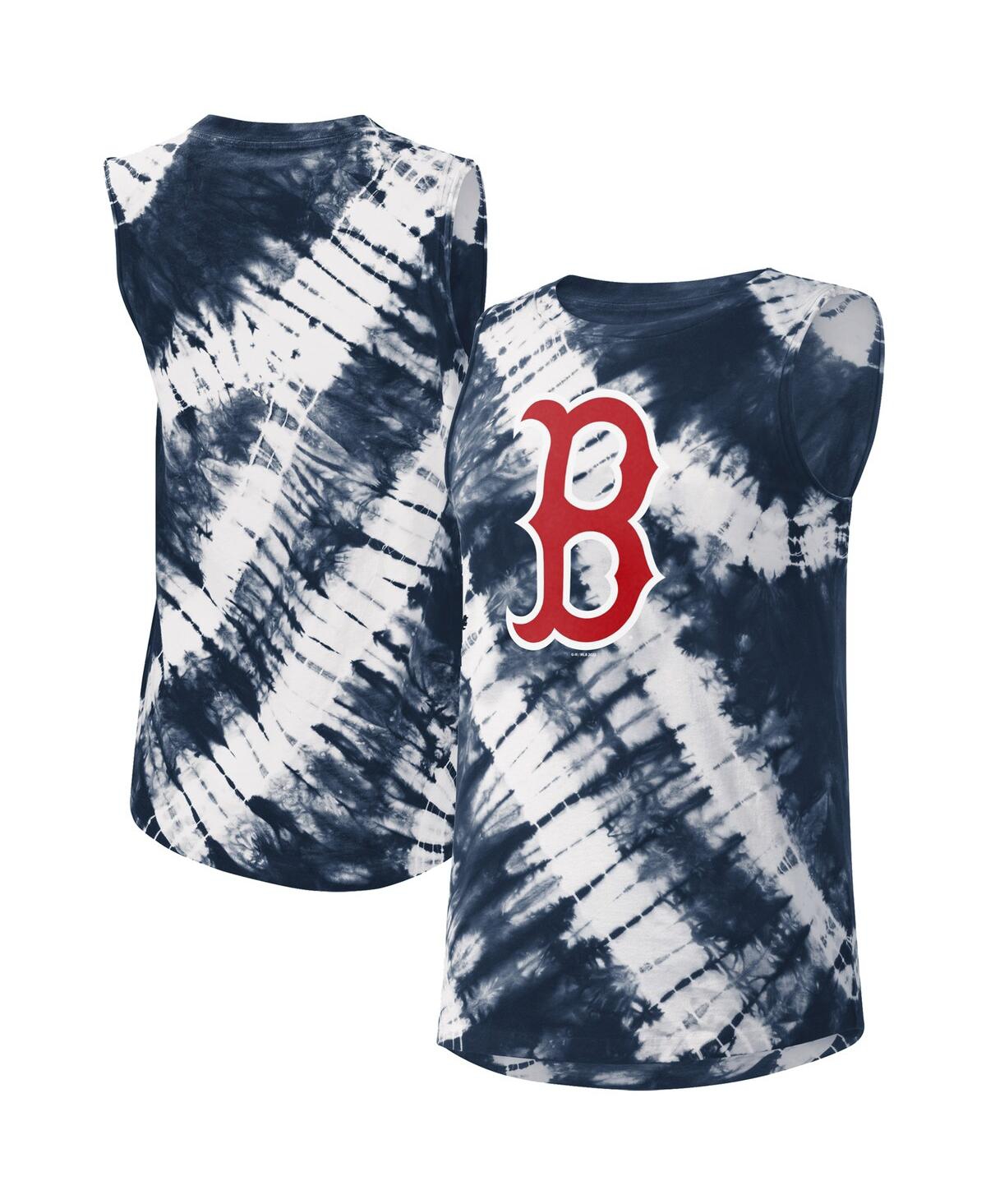 Touché Women's Touch Navy Boston Red Sox Money Ball Tie-dye Tank Top