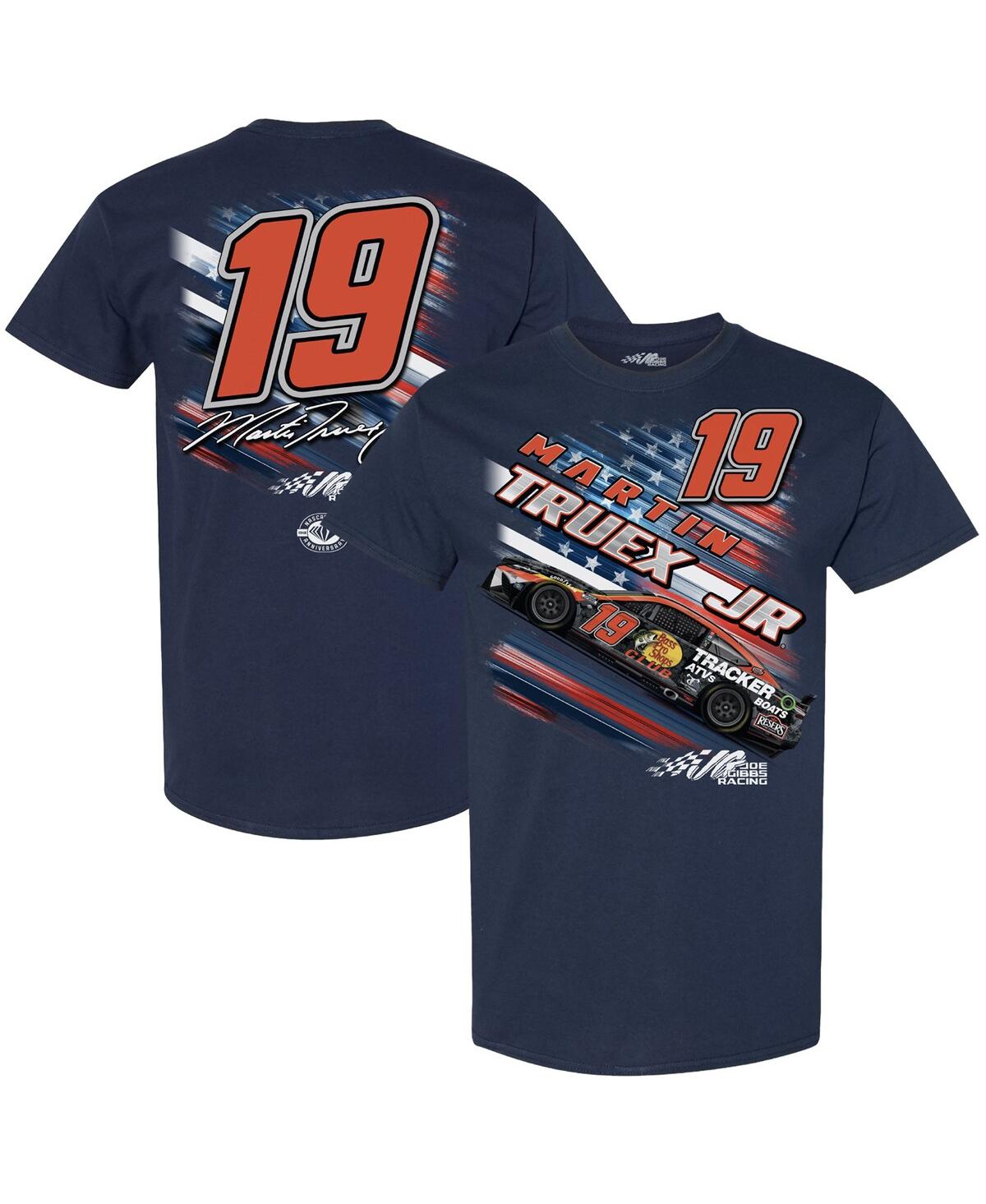 Men's Joe Gibbs Racing Team Collection Navy Martin Truex Jr Patriotic Fuel T-shirt - Navy