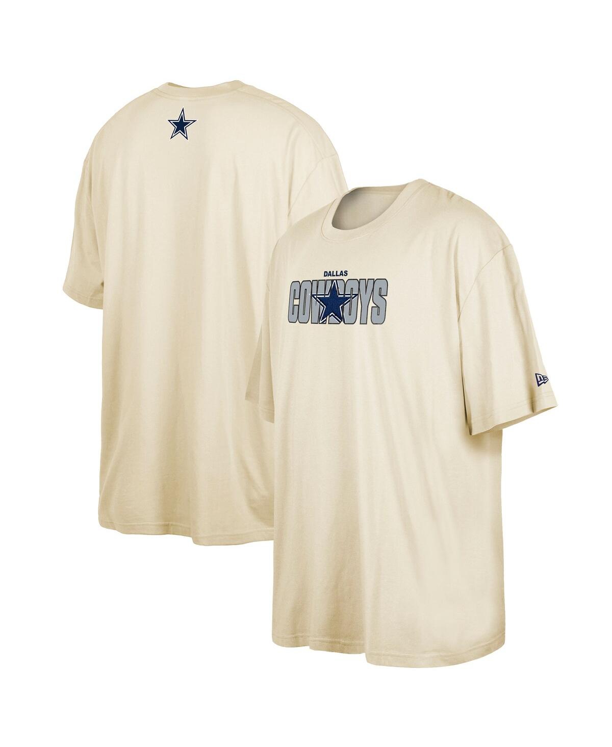 NEW ERA MEN'S NEW ERA CREAM DALLAS COWBOYS 2023 NFL DRAFT BIG AND TALL T-SHIRT 