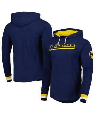 Men's Navy Michigan Wolverines Legendary Raglan Pullover Hoodie