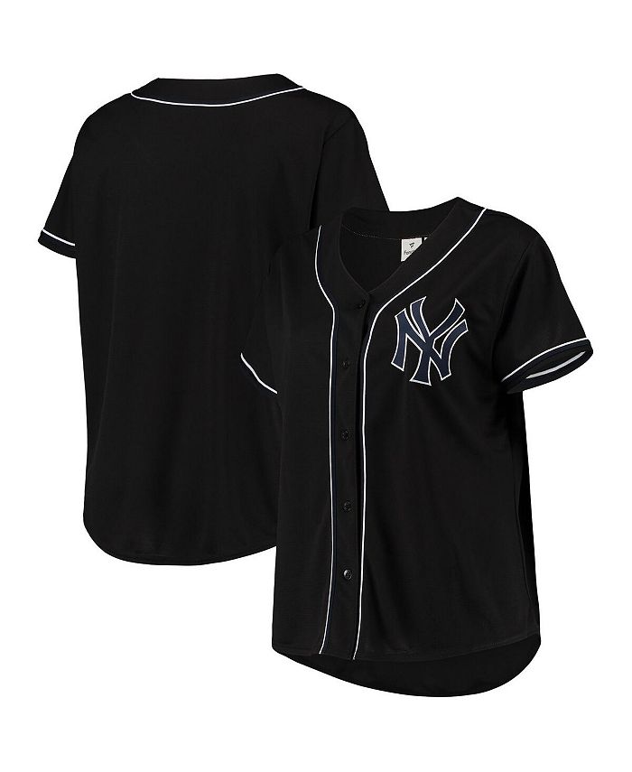 Profile Women's Black, Navy New York Yankees Plus Size Pop Fashion