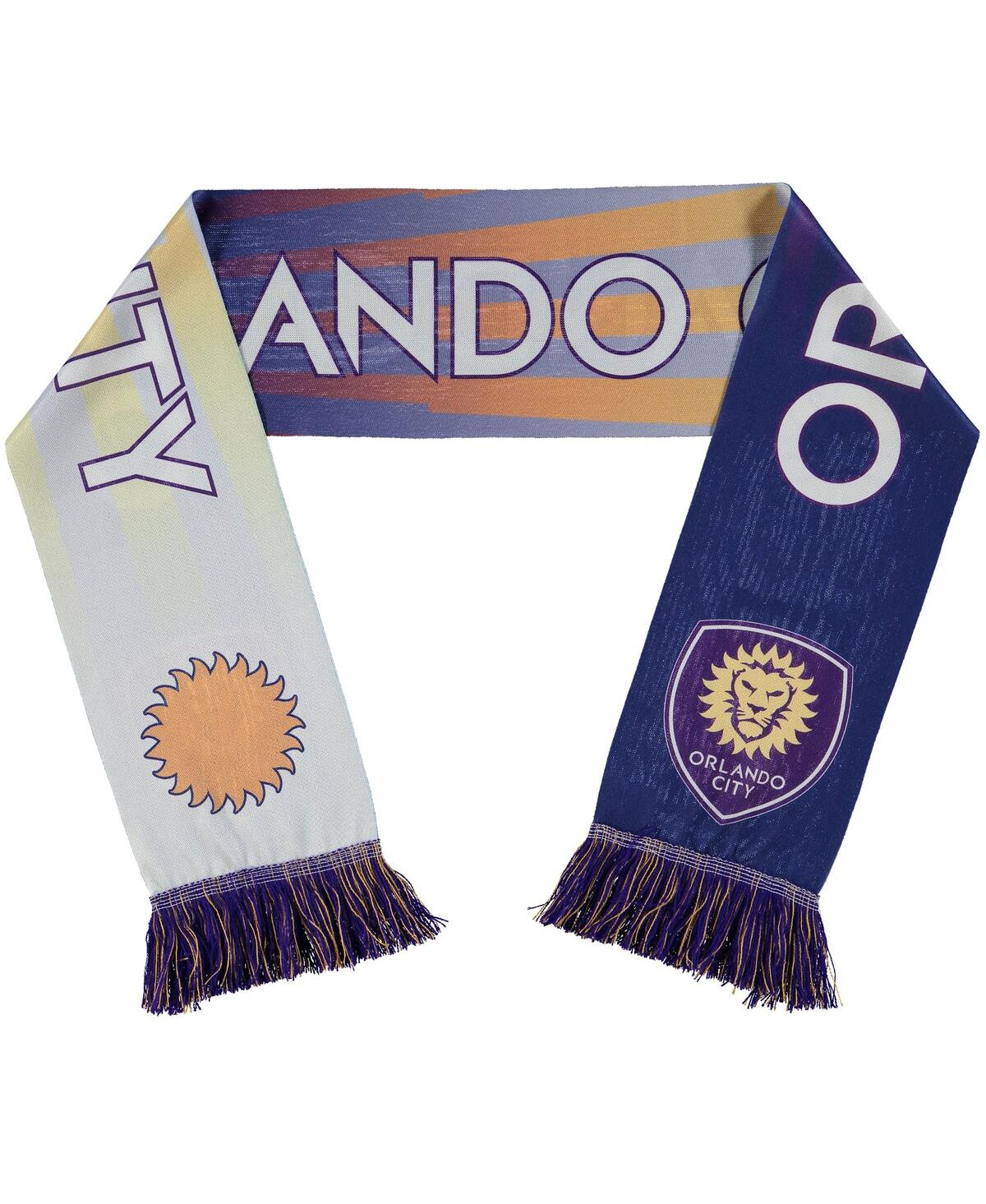 Shop Ruffneck Scarves Men's And Women's Orlando City Sc Jersey Hook Reversible Scarf In Purple