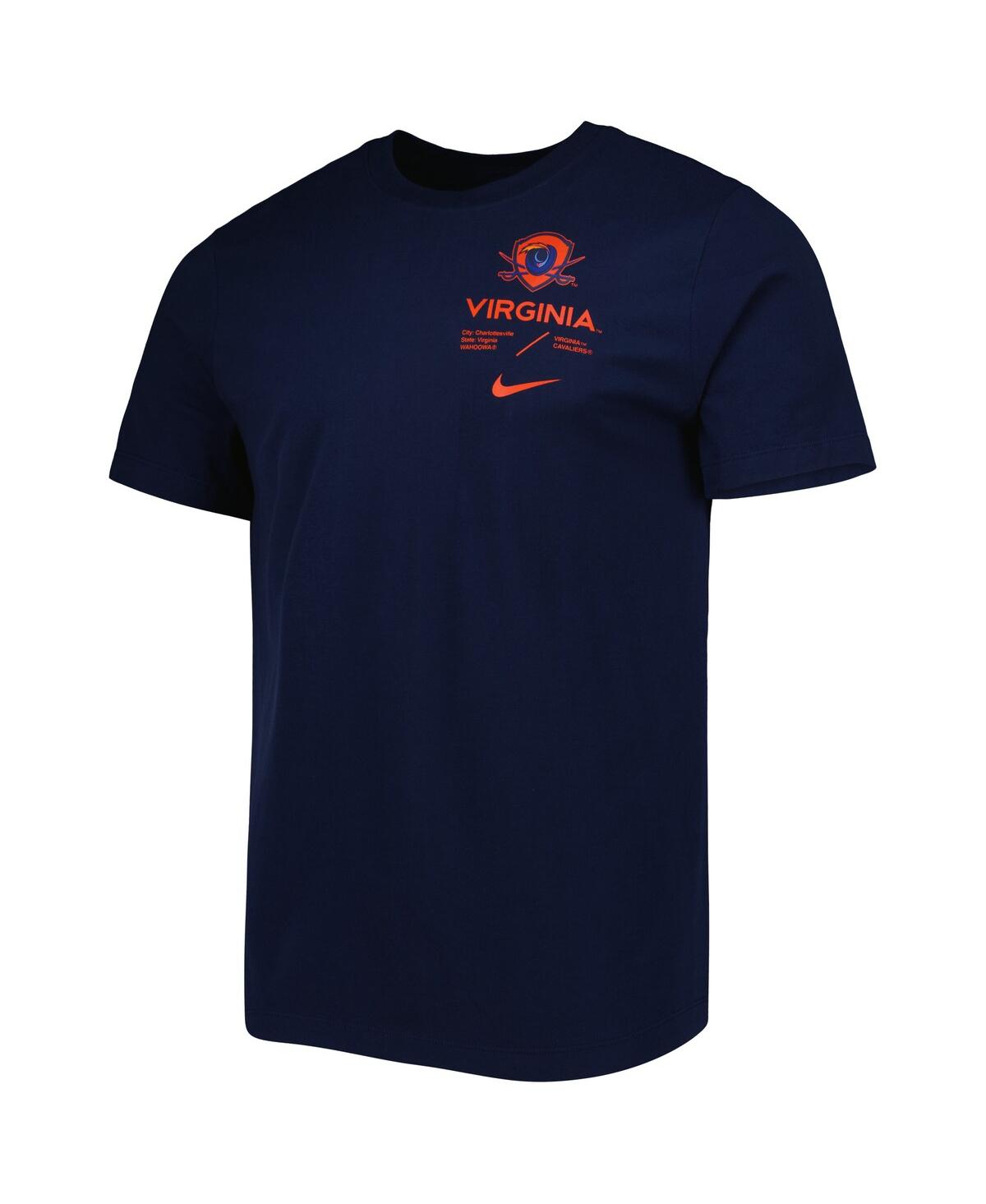 Nike Navy Virginia Cavaliers Team Practice Performance T-shirt In Navy